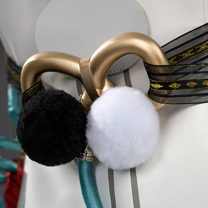 Zenless Zone Zero Dialyn Cosplay Costume Wig Uniform Earrings Headwear Krampus Compliance Authority Halloween Party for Women