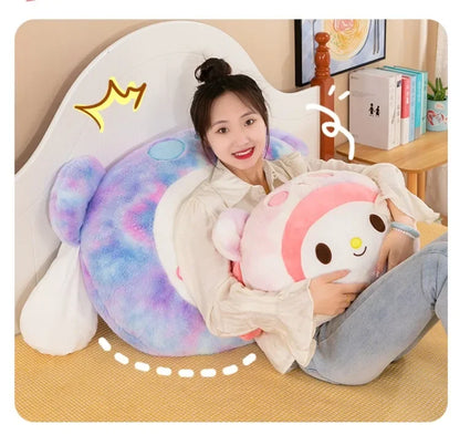 New Sanrio Plush Kuromi Plush Toys Kawaii Cute Cartoon Plush Toys Lovely Anime Pillow Stuffed Doll Kids Girl Toy Birthday Gift