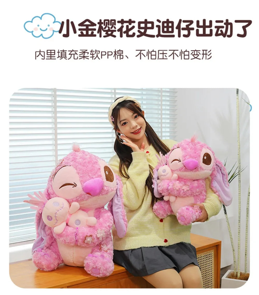 70cm Big Size Disney Lilo & Stitchanime Plush Stuffed Doll Room Decoration Peluche Pillow Angel Plushies Ornaments Gifts