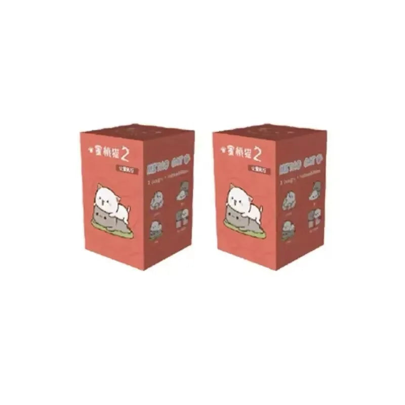 Kawaii Mitao Cat 2 Season Lucky Cat Cheap Cute Cat Blind Box Toys Surprise Figure Cartoon Doll Collect Model Home Holiday gifts
