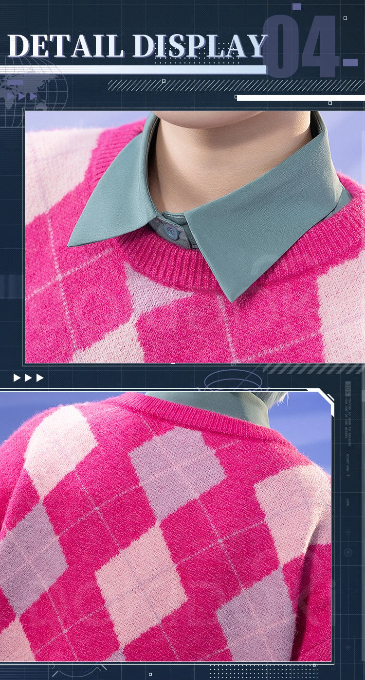 【Last Batch】IN STOCK Babyy Mysteryy Cosplay【S-2XL】DokiDoki-R Soda Pop Men Sweater Babyy Mysteryy Abbyy Costume Plus Size