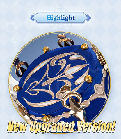 IN STOCK Focalors Furina Hat Game Genshin Impact Cosplay DokiDoki Fontaine Furina Hydro Women Blue Hat Metal Accessories Cosplay