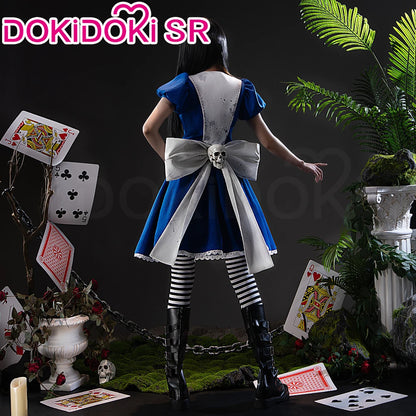 IN STOCK Alice Cosplay Costume Game Alice Madness Returns【S-3XL】DokiDoki-SR Women Halloween Dress Plus Size