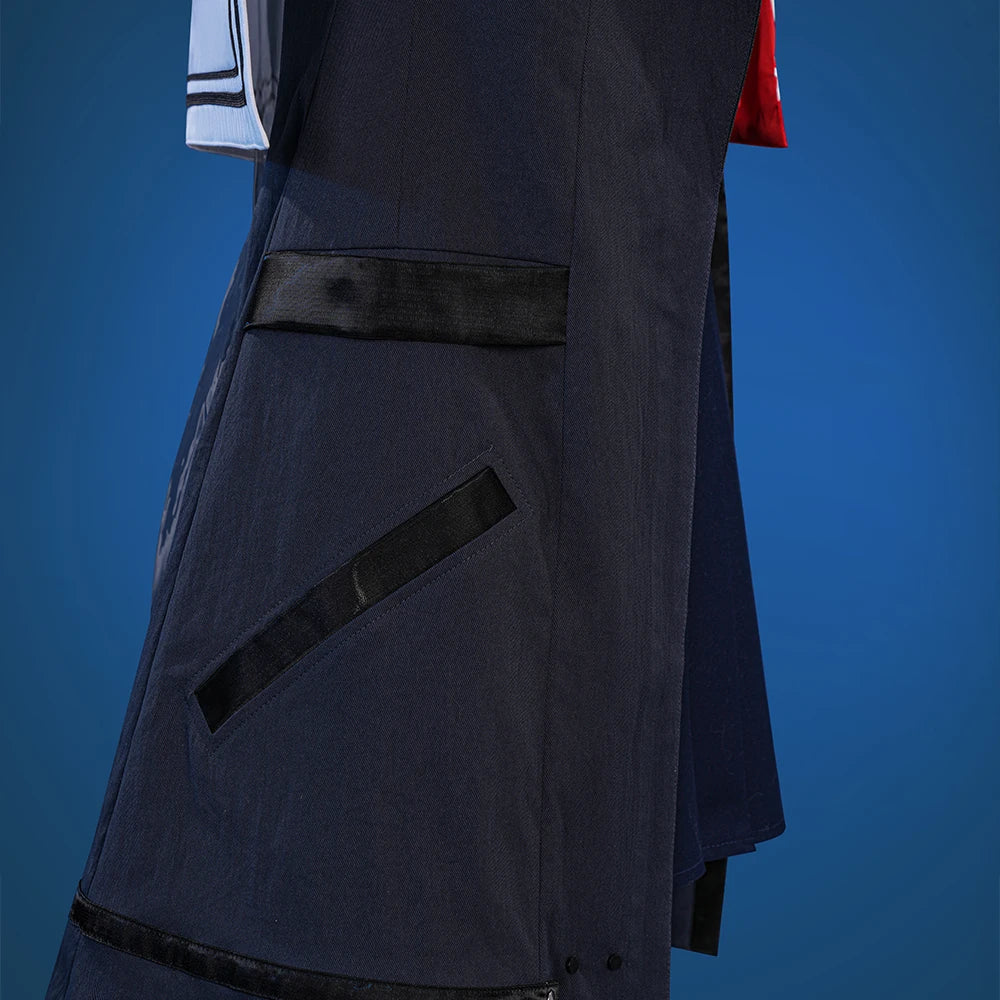 Wuthering Waves Chisa Cosplay Costume Wig Jacket Uniform Headwear Tattoo Sticker Socks Halloween Party for Women Girls Accessory