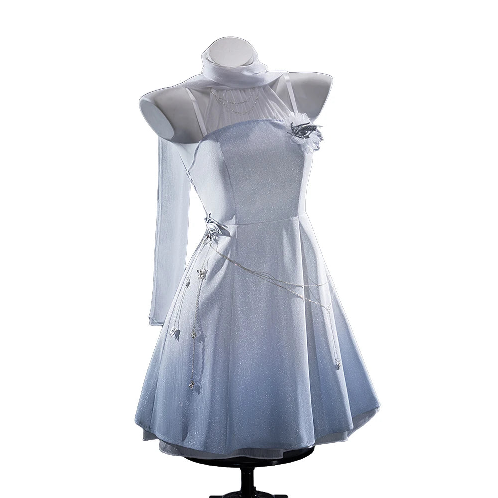 IN STOCK Cloudscape Calm Hunter MC Cosplay Game Love and Deepspace【S-2XL】DokiDoki-N Women White Dress Plus Size