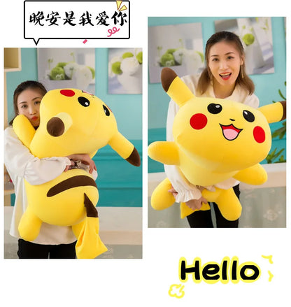 50/70/85cm Big Size Pokemon Pikachu Anime Plush Stuffed Doll Room Decoration Plushies Pillow Peluche Ornaments Children's Gifts