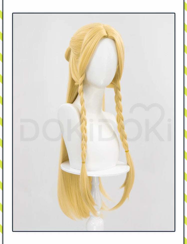 IN STOCK Marcille Donato Wig Anime Delicious in Dungeon Cosplay Wig DokiDoki Women Yellow Long Hair Heat Resistant Free Wig Cap
