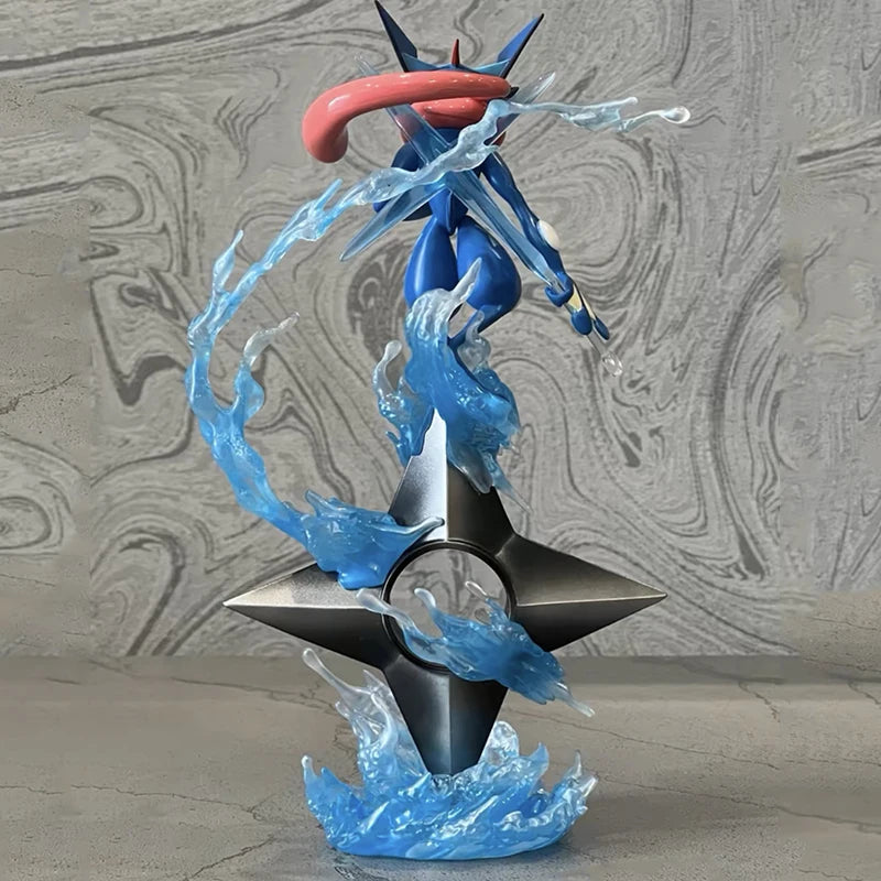 20cm GK Greninja Pokemon Anime Figure Water Shuriken Evolved Pet Elf Statue Creative Doll Ornament Model Kids Christmas