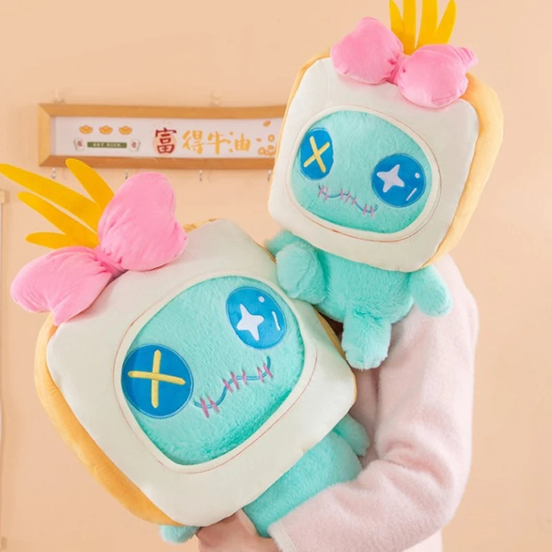 30/60cm Bread Scrump Disney Lilo and Stitch Plush Toys Kawaii Cartoon Stich Pillow Stuffed Doll Plushie Kids Birthday Xmas Gifts