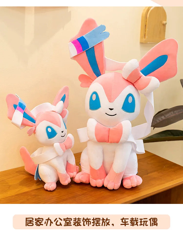 40/50/75CM Big Size Pokemon Sitting Sylveon Plushies Cartoon Anime Stuffed Comfortable Soft Doll Bolster Decorate Cushion Gift