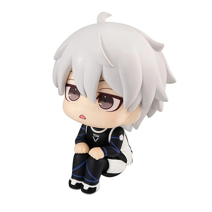10cm Q Version Kawaii Isagi Yoichi Anime Figure Blue Lock Nagi Seishiro Action Figure Chigiri Hyoma Figurine Collection Doll Toy