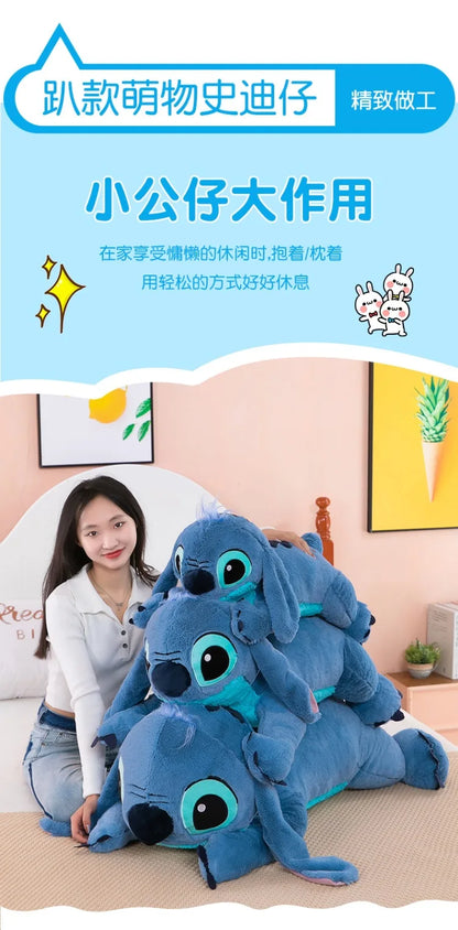 100cm Big Size Disney Stitch Cartoon Anime Plush Stuffed Doll Room Plushies Pillow Cute Ornaments Children's Holiday Gifts