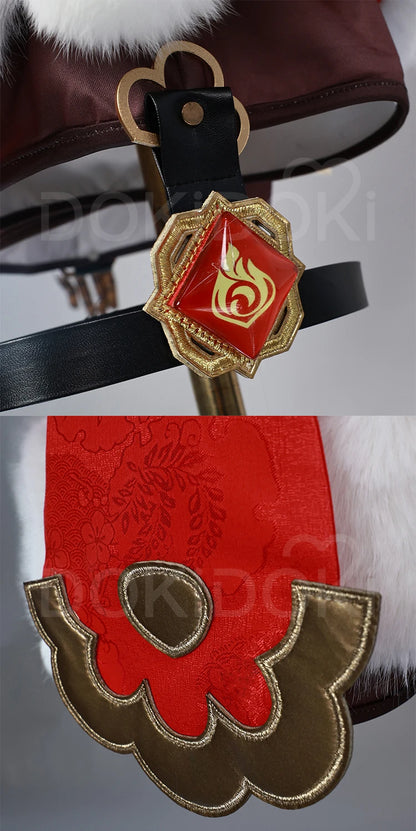 IN STOCK Xiangling Cosplay Costume Game Genshin Impact【XS-3XL】DokiDoki-N New Skin Cherries Snow-Laden Plus Size