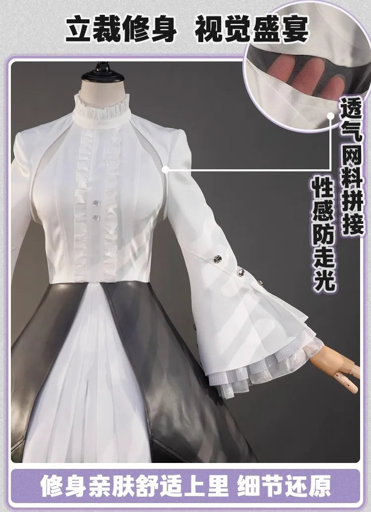 iCoser Zenless Zone Zero Vivian Cosplay Costume Dress Uniform Headwear Mockingbird Metal Props Halloween Party Women Carnival