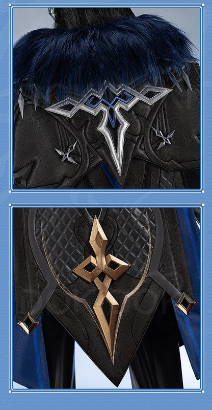 IN STOCK Captain Capitano Cosplay Costume Game Genshin Impact【S-4XL】DokiDoki Men Costume Fatui Harbinger Halloween Plus Size