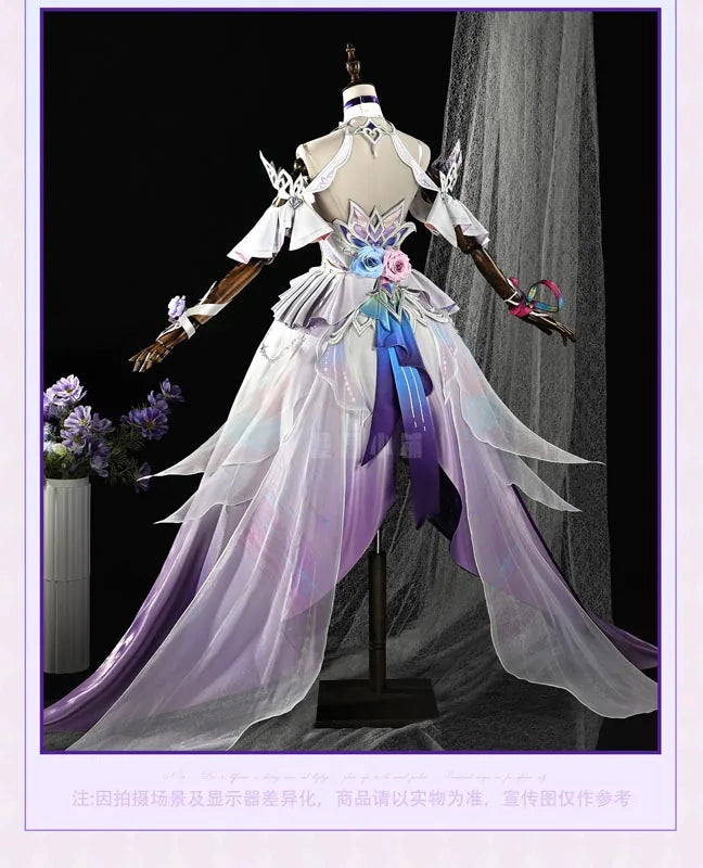 Honkai Star Rail Cyrene Cosplay Costume Wig Dress Headwear New Skin Outfit Elysia Amphoreus Carnival Halloween for Women Girls