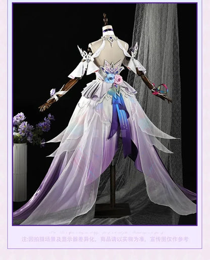 Honkai Star Rail Cyrene Cosplay Costume Wig Dress Headwear New Skin Outfit Elysia Amphoreus Carnival Halloween for Women Girls