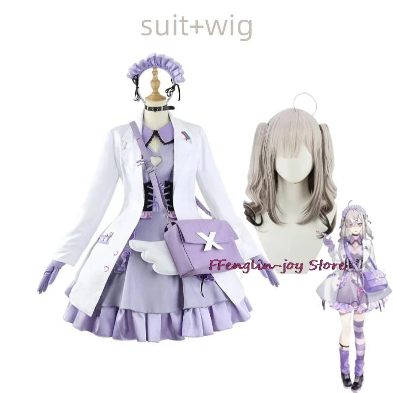 Sukoya Kana Cosplay Costume Set Asian Size Polyester - C1W1 / S / Nijisanji