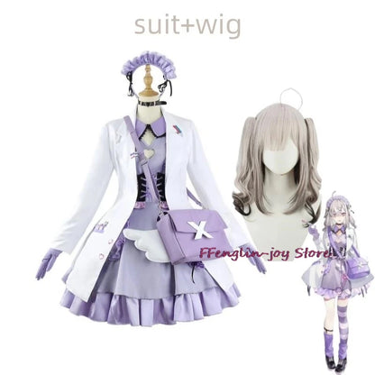 Sukoya Kana Cosplay Costume Set Asian Size Polyester - C1W1 / S / Nijisanji
