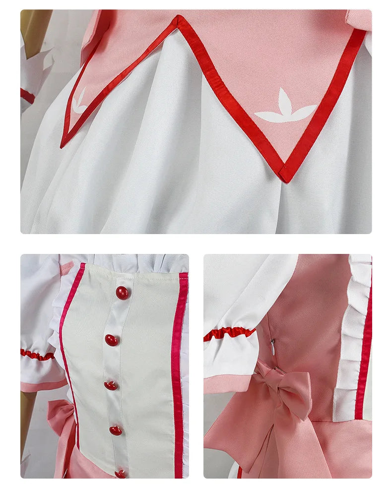 Puella Magi Madoka Magica Kaname Costume Set Cotton Polyester