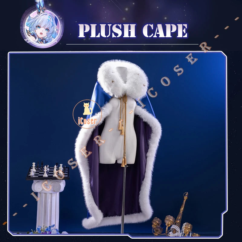 Honkai Star Rail Cerydra Cosplay Costume Wig Dress Uniform Crown Headwear Festival Halloween Party for Women Girls Carnival Prop