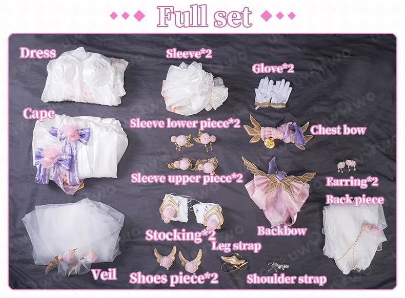 IN STOCK UWOWO Elysia Cosplay Game Honkai Impact 3: Elysia Fanart Blossom Bouquet Cosplay Costume Halloween Costume