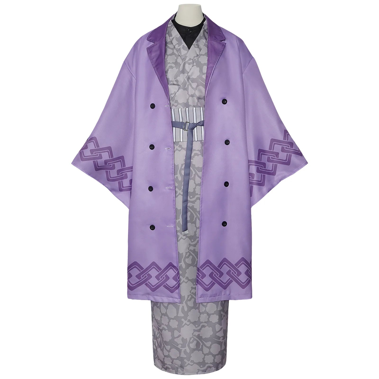 Kanroji Mitsuri Cosplay Costume Women Polyester Kimono Dress