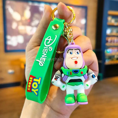 Anime Disney Keychain Mickey Mouse Minnie Toy Story Keyring Ornament Cartoon kawaii Key Chain Car Pendant Kids Toys Gifts