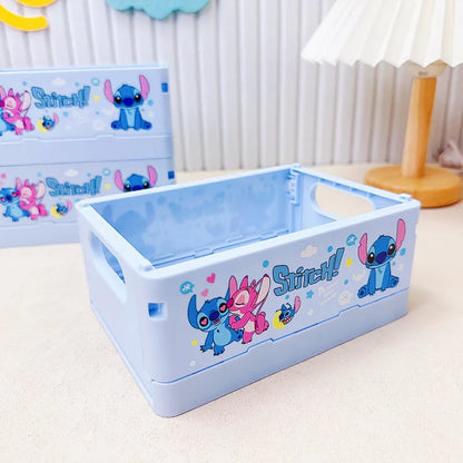New Stitch Folding Storage Box Interstellar Baby Stitch Stacking Music Desktop Stationery Storage Rack