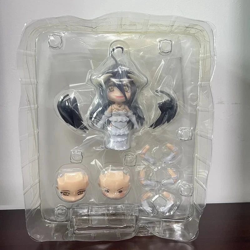 10cm #642 Albedo Anime Figure OverLord #631 Ainz Ooal Gown Action Figure Sexy Girl Figurine PVC Collection Model Doll Toys