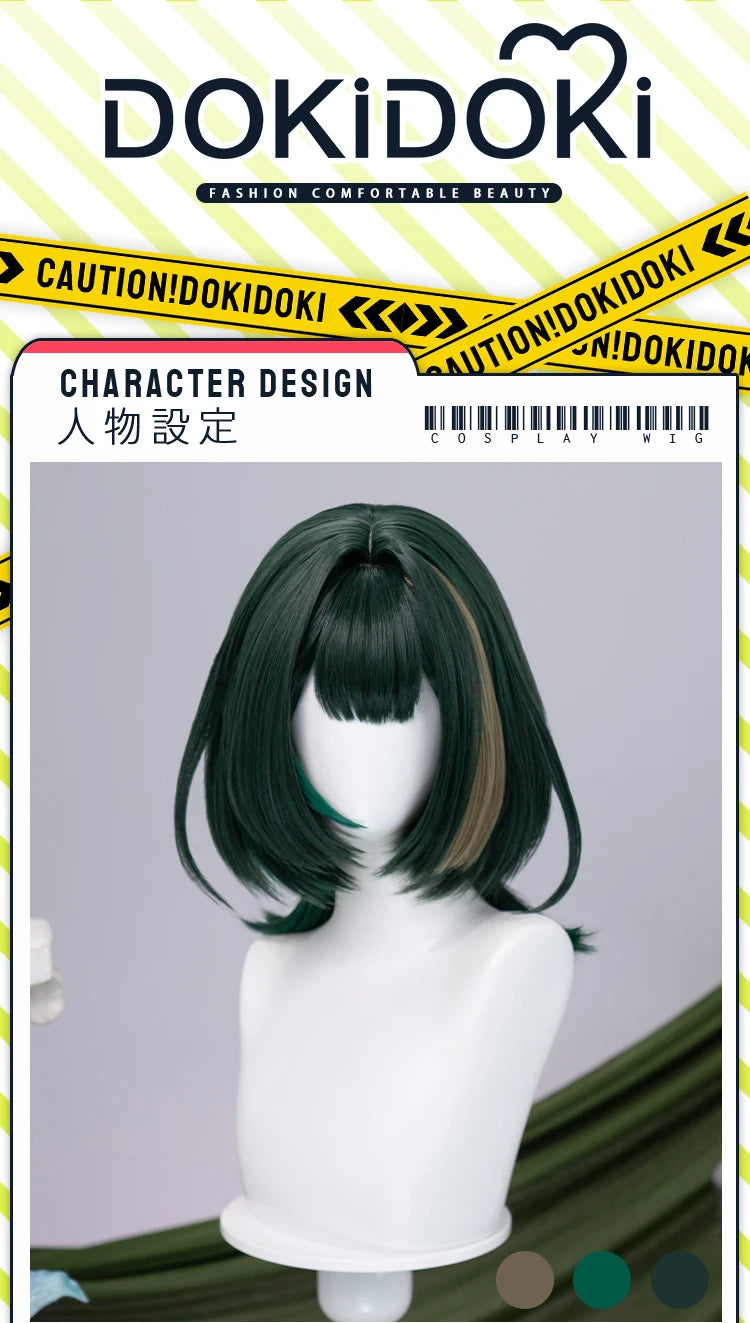 IN STOCK Ineffa Nefer Jahoda Flins Wig Game Genshin Impact DokiDoki Men Gradient Deying Hair Flins Cosplay Free Cap Halloween