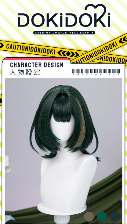 IN STOCK Ineffa Nefer Jahoda Flins Wig Game Genshin Impact DokiDoki Men Gradient Deying Hair Flins Cosplay Free Cap Halloween