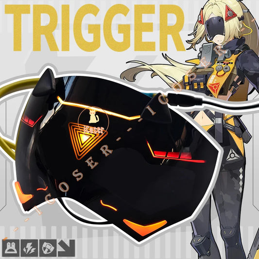 Zenless Zone Zero Trigger Cosplay Luminous Mask Props Eye Mask Obol Squad Halloween Party for Women Men Carnival Birthday Gifts