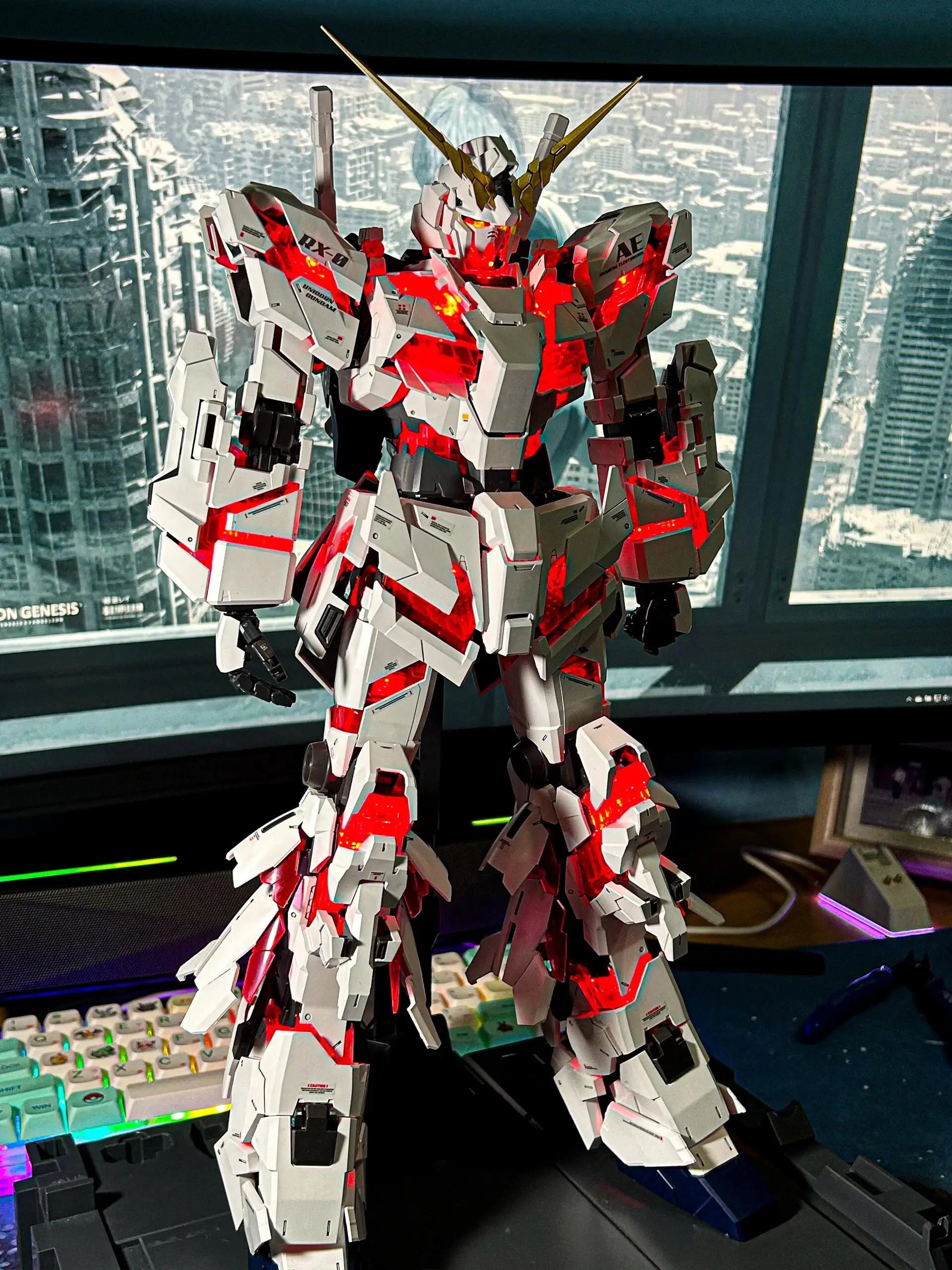 Daban PG 1/60 RX-0 Unicorn Series Perfectibility Phenex Banshee Final Battle Ver Anime Assembly Model Kit Toy