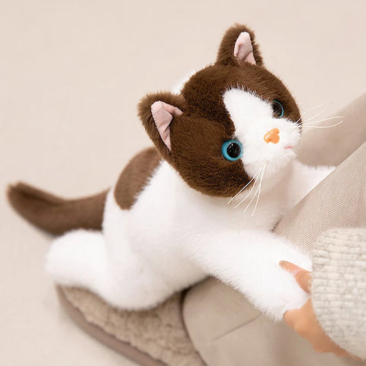 40/50cm British Shorthair Ragdoll Cat Plushies Soft Doll Lifelike Pet Calico Cat Adorable Birthday Gift For Girl Boy