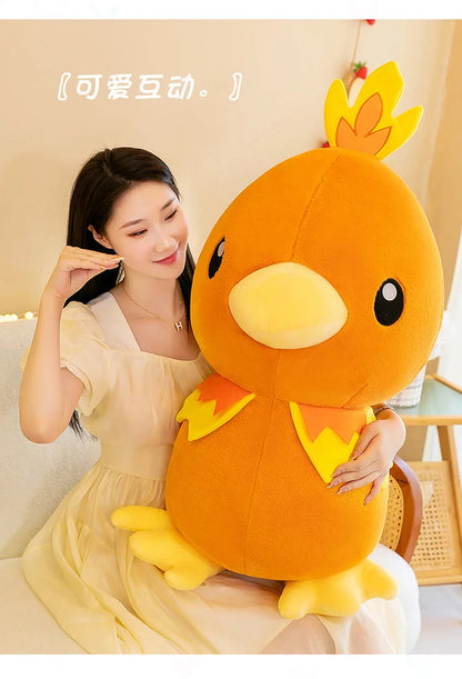 45/60/80CM Big Size Pokemon Torchic Plushies Cartoon Anime Plush Pillow Soft Doll Kawaii Stuffed Plushie Ornament Children Gift
