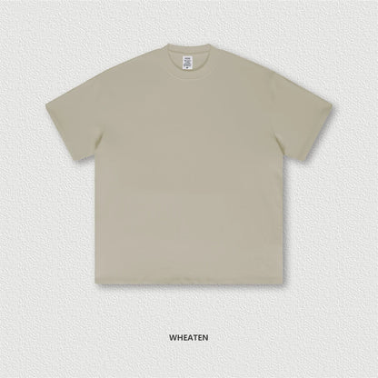 ZODF 2025 Heavy-Weight 425gsm 100% Cotton T-Shirts For Men Unisex Summer Oversized O-Neck Basic Solid T Shirt Brand Tees HY0485