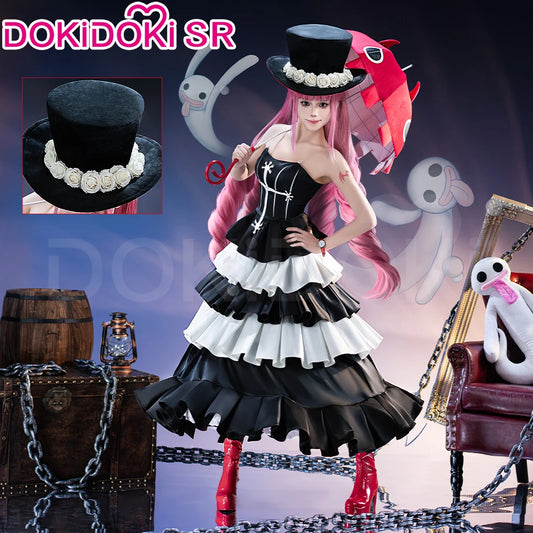 Peronaa Cosplay Costume【S-3XL】DokiDoki-SR Women Cute Dress Ghost Princess Cosplay Hat Umbrella Plus Size