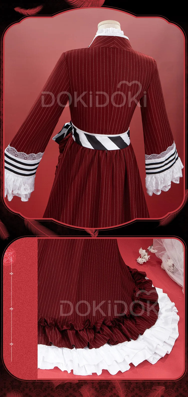 Ciel Phantomhive Cosplay Costume Anime Cosplay DokiDoki-R【XS-3XL】Men Long Costume Ciel Cosplay Plus Size