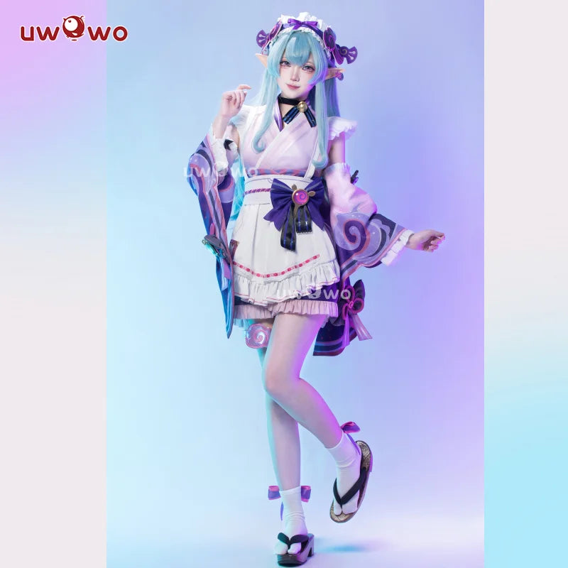 UWOWO Yumemizuki Mizuki Cosplay Game Genshin Impact Yumemizuki Mizuki Cosplay Costume Plus Size 3XL Halloween Costume