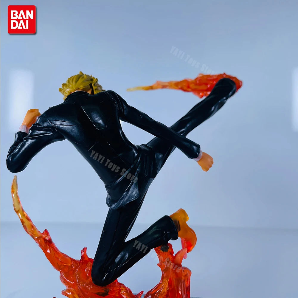 New One Piece Anime Figure Fire Fist Luffy Ace Sanji Battle Model Dolls PVC sabo Action Figurine Zoro Ghost Three-Knife Toys
