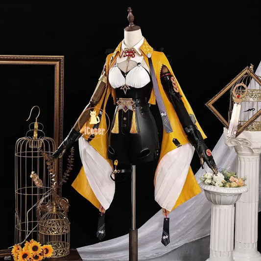 iCoser Yixuan Cosplay Costume Wig Zenless Zone Zero Uniform Headwear Yunkui Summit Halloween Party for Women Girls Festival Prop