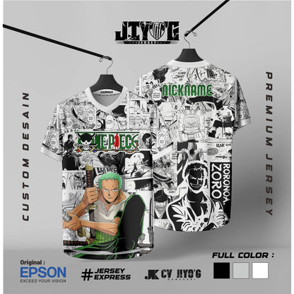 2526 New Bandai Anime One Piece Luffy Summer Jersey T-shirt Oversized 3D Adult and Children's Multifunctional Top Christmas