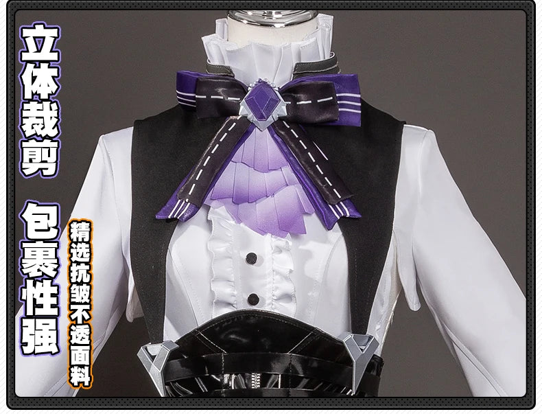 Zenless Zone Zero Vivian Cosplay Costume Wig Dress Uniform Headwear Mockingbird Carnival Halloween Party for Women Girls Props