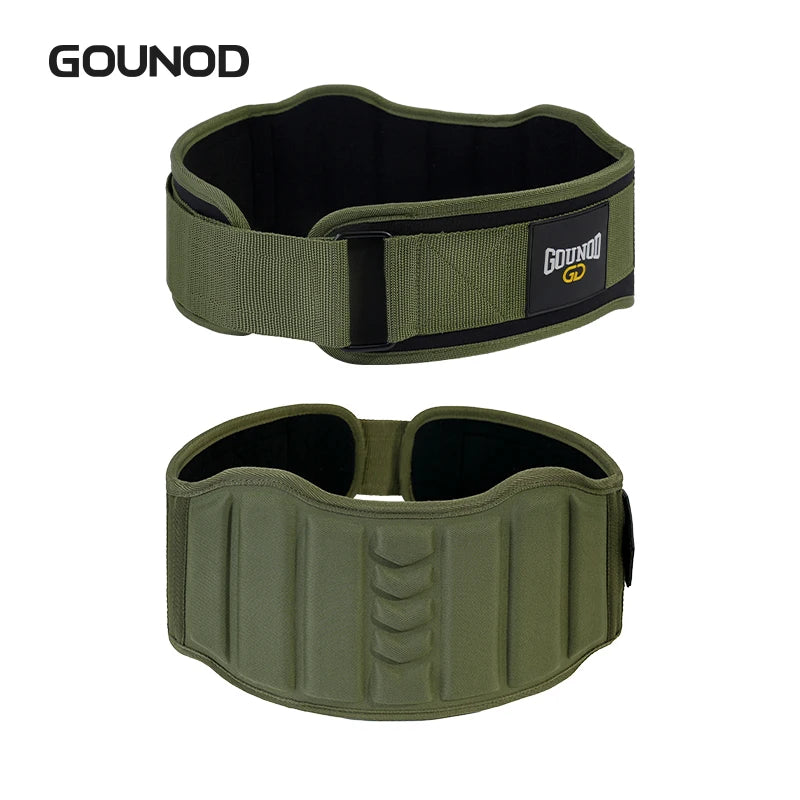 Gounod Weight Lifting Belt Back Support Workout for Squats Deadlifts Powerlifting Cross Training Men Women - GR / XL