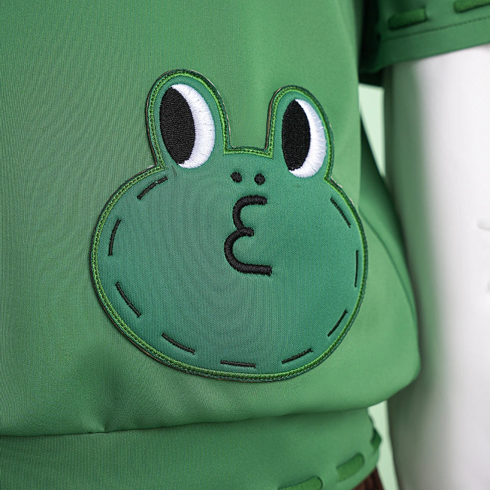 Identity V Fire Investigator LEONARD Cosplay Costume Wig Green Uniform Hat Florian Brand Halloween Party for Women Men Carnival