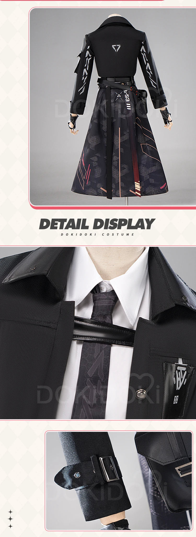 IN STOCK Night Flair Hunter MC Cosplay Costume Game Love and Deepspace【S-3XL】DokiDoki-N Heroines Dress Plus Size Halloween