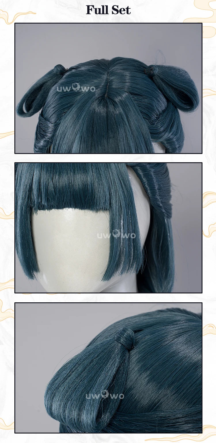 IN STOCK UWOWO Anime Thee Apothecaryy Diariess Maomao Garden Party Hanfuu Cosplay Wig Long Green Hair