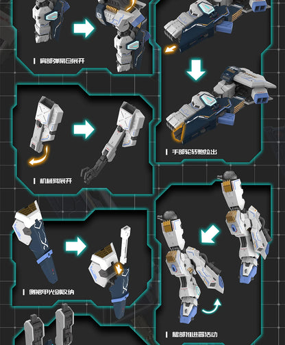 1/100 Gk Bang Asgard Ragnarok Dual Form Conversion Alloy Skeleton Assembly Model Action Figures Trendy Toys Boys Surprise Gifts