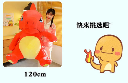 100/120CM Big Size Charmander Plushies Pokemon Peluche Cartoon Anime Kawaii Ornament Plush Comfortable Soft Doll Children Gift